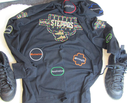"World Wide Steppas Signature Hoodie Set – Sizes Small to 4X"