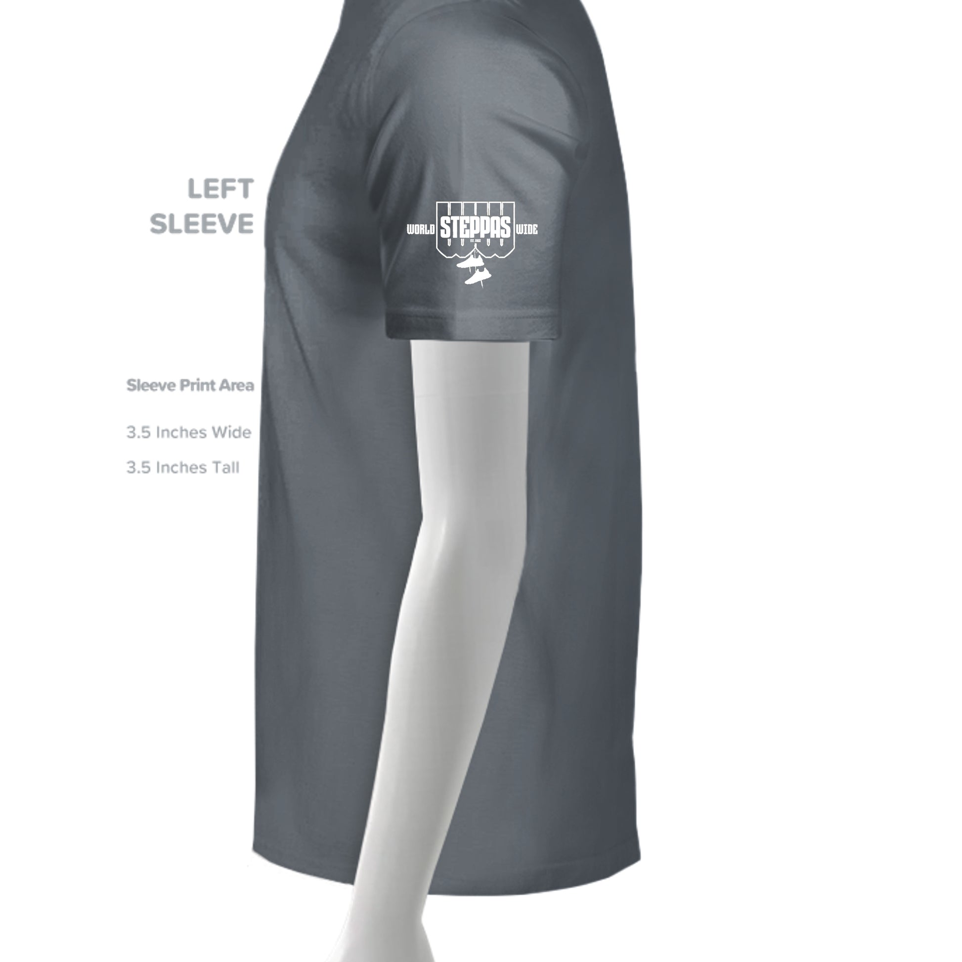 Solid Slate Triblend - 3413C - SLEEVE_LEFT
