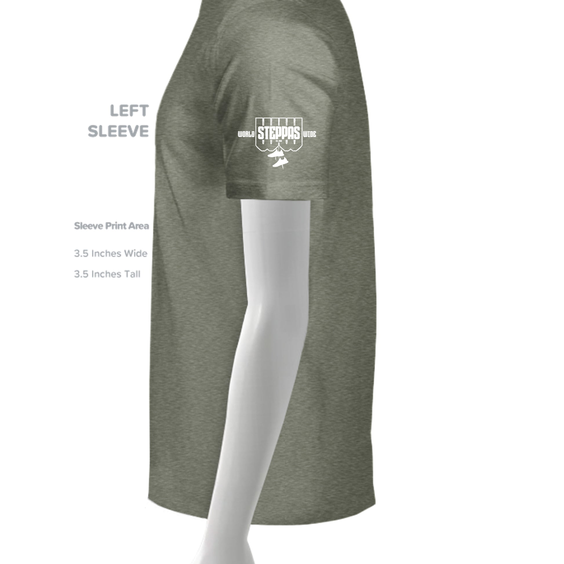 Military Green Triblend - 3413C - SLEEVE_LEFT